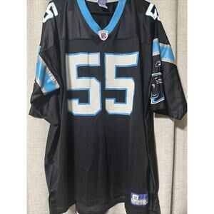 Vintage Dan Morgan #55 Carolina Panthers NFL Reebok Jersey Adult Size 2XL Black